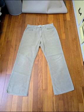 GAP Boot Fit Corduroy Pants in Tan
